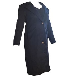 Jonathan Micheal Pure wool vintage long coat paisley lining XL